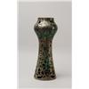 Image 1 : SILVER OVERLAY GLASS VASE.  