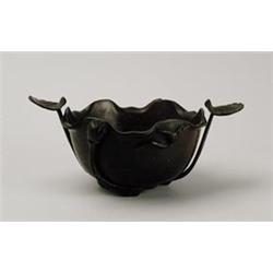 BRONZE ART NOUVEAU STYLE BOWL.  