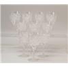 Image 1 : TEN CUT GLASS WINE GLASSES.  