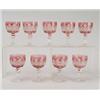 Image 1 : SET OF NINE DORFLINGER WINE GLASSES. 