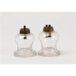 LOT OF TWO WHALE OIL LAMPS.  