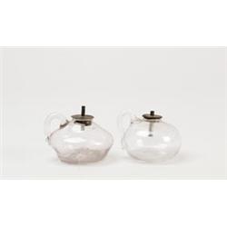 LOT OF TWO MINI FLUID FINGER LAMPS.  
