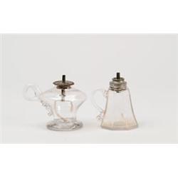 LOT OF TWO MINI WHALE OIL LAMPS.  