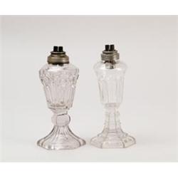 LOT OF TWO WHALE OIL LAMPS.  