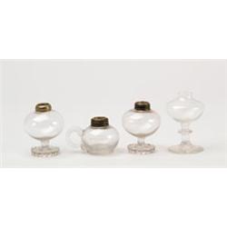 LOT OF FOUR MINI LAMPS.  