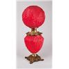 Image 1 : RED SATIN GWTW LAMP.  