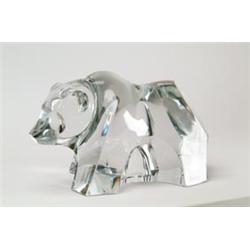 BACCARAT CRYSTAL BEAR.  