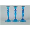 Image 1 : LOT OF THREE STEUBEN CANDLESTICKS.  