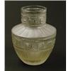 Image 1 : TATEOS FROSTED & PRESSED VASE. 