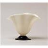 Image 1 : STEUBEN IVORY & BLACK VASE.  