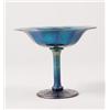 Image 1 : SIGNED STEUBEN BLUE COMPOTE. 