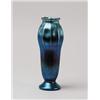 Image 1 : TIFFANY IRIDESCENT BLUE VASE.  