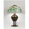 Image 1 : SIGNED TIFFANY TULIP TABLE LAMP.  