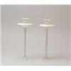 Image 1 : PAIR OF TIFFANY PASTEL CANDLESTICKS.  