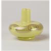 Image 1 : TIFFANY YELLOW DECORATED VASE.  