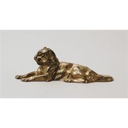 BRONZE TIFFANY PAPERWEIGHT.  