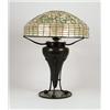 Image 1 : SIGNED TIFFANY WHIRLING LEAF TABLE LAMP.  