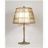 Image 1 : SIGNED TIFFANY LINENFOLD TABLE LAMP. 