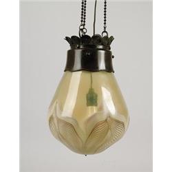 HANGING FIXTURE ATTRIBUTED TO TIFFANY STUDIOS.  