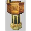 Image 1 : TIFFANY MARBLE & MOSAIC BAPTISMAL.  