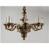 Image 1 : FRENCH BRONZE EIGHT LIGHT CHANDELIER. 