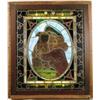 Image 1 : STAINED & PAINTED GLASS WINDOW.  