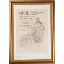 FRAMED A. WILLETTE POSTER.  