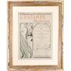 Image 1 : FRAMED MUCHA POSTER.  