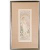 Image 1 : FRAMED MUCHA PRINT.  