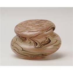 SIGNED GALLE WHEELCARVED FLORAL BOX.  
