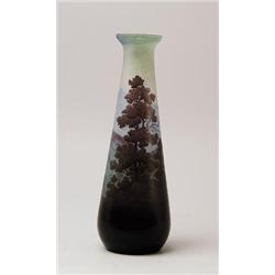 LARGE GALLE SCENIC CAMEO VASE.  