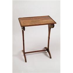 SIGNED GALLE MARQUETRY SIDE TABLE.  