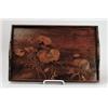 Image 1 : SIGNED GALLE MARQUETRY TRAY.  