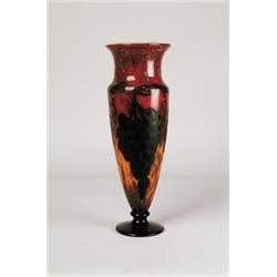 IMPORTANT SIGNED SCHNEIDER PADDED VASE.  