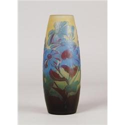 SIGNED GALLE CAMEO VASE.  