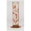 Image 1 : EARLY SIGNED GALLE ENAMELED TUBE VASE.  