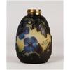 Image 1 : SIGNED GALLE MOLD BLOWN CAMEO LAMP BASE.  
