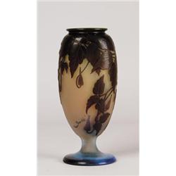 SIGNED GALLE CAMEO VASE. 