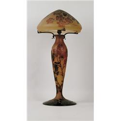 CAMEO GLASS LAMP.  