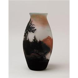 GOOD SIGNED MULLER SCENIC VASE