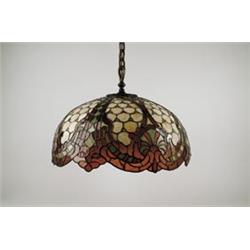 WILLIAMSON LEADED HANGING LAMP.  