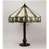 Image 1 : SIGNED HANDEL LEADED GLASS TABLE LAMP.  
