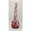 Image 1 : SIGNED LEGRAS ENAMELED & CAMEO FLORAL VASE.  