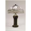 Image 1 : HANDEL REVERSE PAINTED RUINS TABLE LAMP.  