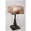 Image 1 : PAIRPOINT POMPEY REVERSE PAINTED TABLE LAMP.  