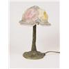 Image 1 : GOOD SIGNED PAIRPOINT ROSE PUFFY BOUDOIR LAMP.  