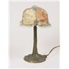 Image 1 : GOOD SIGNED PAIRPOINT ROSE PUFFY BOUDOIR LAMP.  