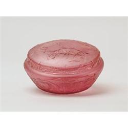 EARLY DAUM CAMEO POWDER JAR.  