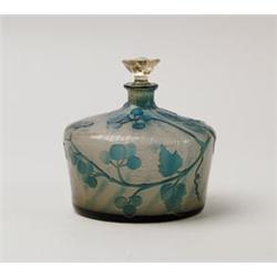 SIGNED GALLE CAMEO BOTTLE.  