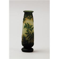 SIGNED DAUM NANCY CAMEO VASE.  